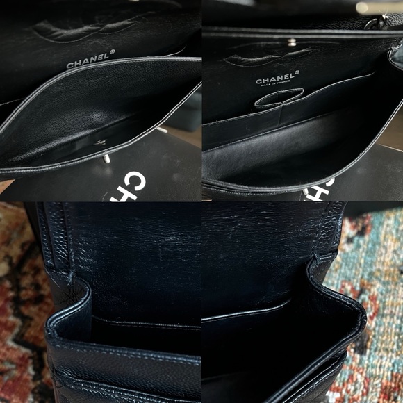 Chanel Classic Medium Black Caviar Double Flap Bag - Picture 10 of 12